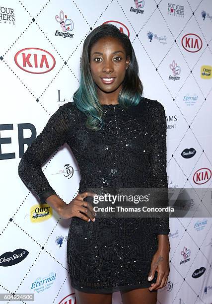 Nia Ali attends the After-Party as Kia STYLE360 hosts Serena Williams Signature Statement Collection by HSN at Bagatelle NYC on September 12, 2016 in...