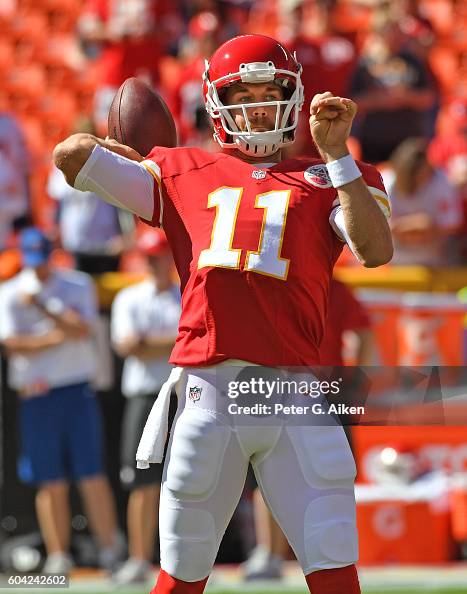 Quarterback Alex Smith Of The Kansas City Chiefs Throws A Pass During quarterback-alex-smith-of-the-kansas-city-chiefs-throws-a-pass-during