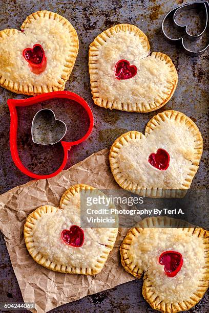 symbols of love - cherry pie stock pictures, royalty-free photos & images