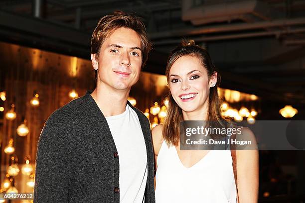 Joe Thomas and Hannah Tointon attend a gala screening of "Hunt for the Wilderpeople" at the Picturehouse Central on September 13, 2016 in London,...