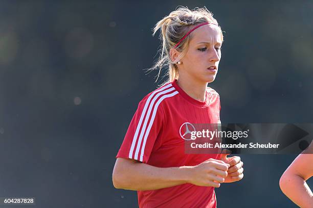 General view during the Germany Women's training on September 13, 2016 in Frankfurt am Main, Germany.