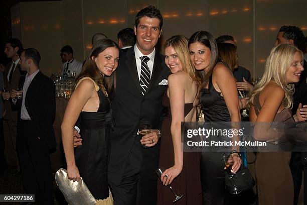 Rachel Krupa, Chris Stern, Ali Zweben and Anne Watkins attend LIZZIE GRUBMAN and CHRIS STERN Wedding Reception at Cipriani 42nd on March 18, 2006 in...