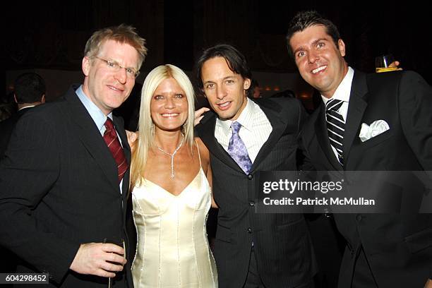 Larry Shire, Lizzie Grubman, ? and Chris Stern attend LIZZIE GRUBMAN and CHRIS STERN Wedding Reception at Cipriani 42nd on March 18, 2006 in New York...