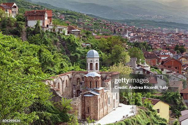 orthodox church in prizren, kosovo - prizren stock pictures, royalty-free photos & images