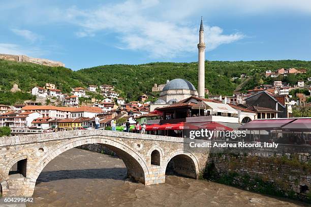 view of prizren, second largest city of kosovo - prizren stock pictures, royalty-free photos & images