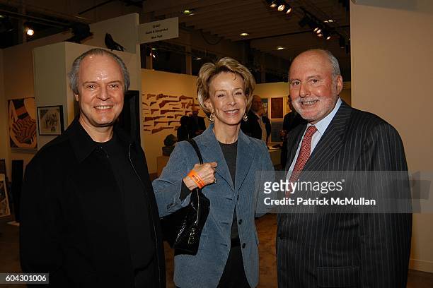 Julian Lethbridge, Anne Bass and Michael Lynne attend THE ARMORY SHOW 2006 Opening Night Preview Party To Benefit The Exhibition Fund of The Museum...