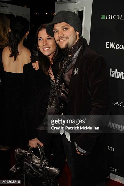 Missy Rothstein and Bam Margera attend Academy Awards viewing party at Elaine's at Elaine's NYC USA on March 5, 2006.