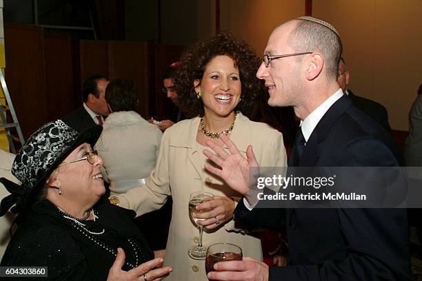 Esther Waxman, Lisa Low and Yoni Leifer attend American Friends of Shalva Annual Dinner at Pier 60 on March 5, 2006 in New York City.