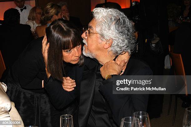 Anjelica Huston and Robert Graham Jr. Attend Vanity Fair Oscar Party at Morton's Restaurant on March 5, 2006.