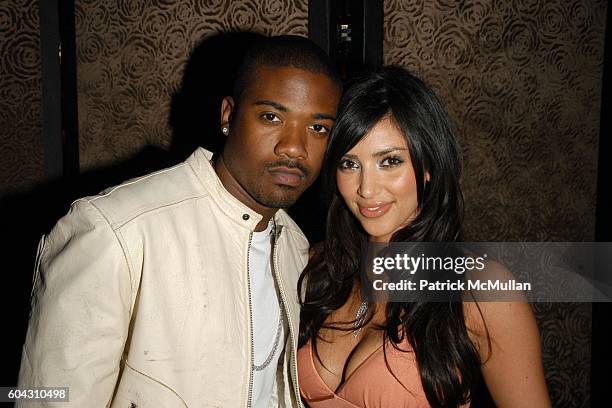 Ray J and Kim Kardashian attend Charlotte Ronson Fall/Winter 2006 Collection at Library Bar on March 22, 2006.