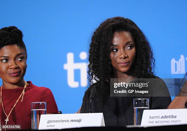 Actress Genevieve Nnaji speaks onstage at the 'City to City' press conference during the 2016 Toronto International Film Festival at TIFF Bell...