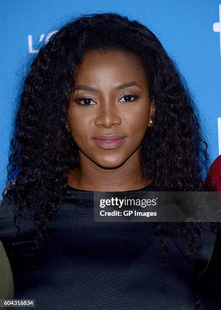 Actress Genevieve Nnaji speaks onstage at the 'City to City' press conference during the 2016 Toronto International Film Festival at TIFF Bell...