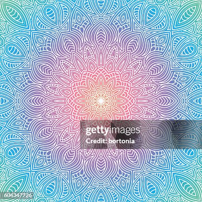 Ornate Circular Mandala Multicolored Designs Ornate Circular Mandala Multicolored Designs