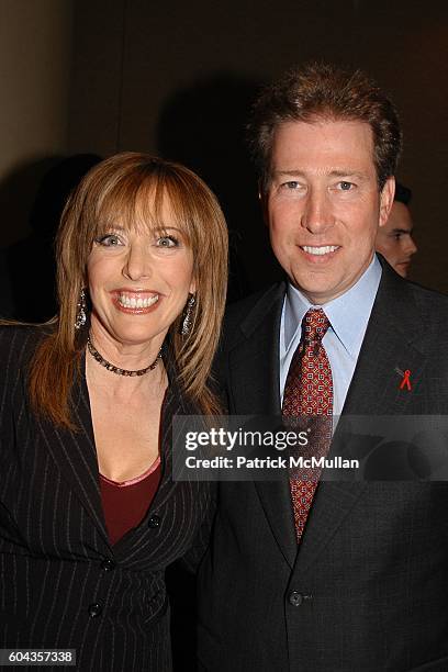 Linda Cohn and Pat Esser attend Cable Positive and Cable TV BigWigs Avow Industry's Fight Against HIV/AIDS at Marriott Marquis on March 7, 2006 in...