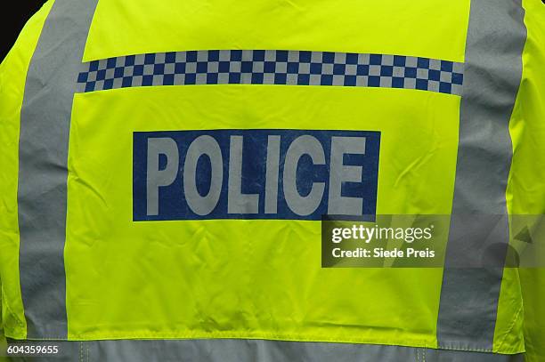 london police jacket - vereinigtes königreich stock-fotos und bilder