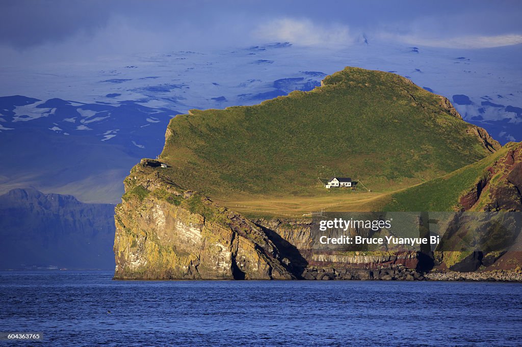 A lonely house on Ellidaey Island