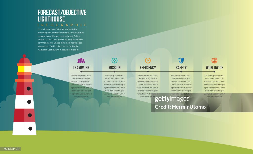 Lighthouse System Infor Forecast Lighthouse Infographic High-Res Vector Graphic - Getty Images