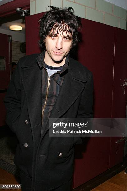 Jesse Malin attends The Launching of Converse by John Varvatos with a Special Performance by the New York Dolls at Xavier High School on March 23,...