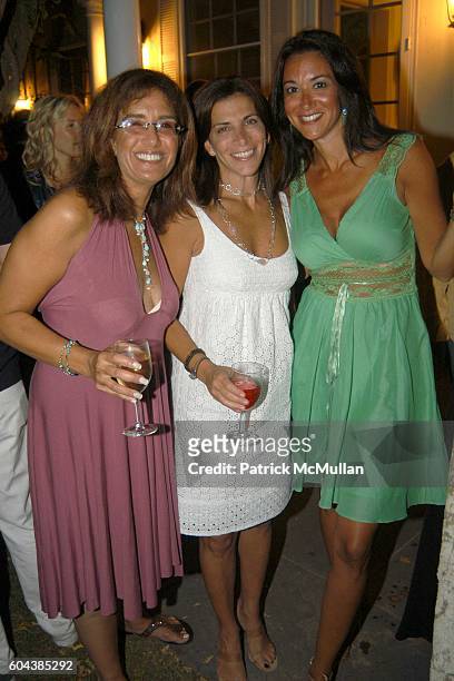 Monica Tumin, Mindy Greenblatt and Jill Victrow attend Cocktail Party With Steven Schonfeld Celebrating Mindy Greenblatt's Birthday at Watermill on...