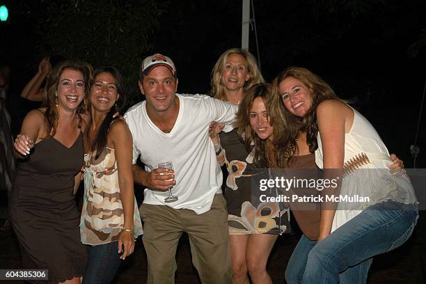 Lisa Mathias, Amy, Matt Candel, Shari Schmeitzer, Lori Margolis and Jill Fastenberg attend Cocktail Party With Steven Schonfeld Celebrating Mindy...