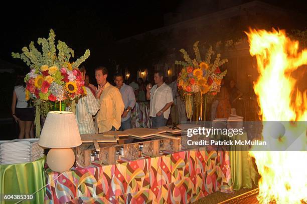 Atmosphere at Cocktail Party With Steven Schonfeld Celebrating Mindy Greenblatt's Birthday at Watermill on August 19, 2006.