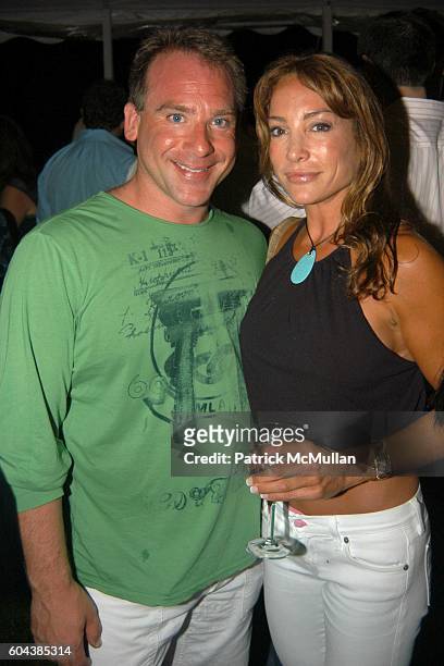 Chris Reinhardt and Diane Gerardi attend Cocktail Party With Steven Schonfeld Celebrating Mindy Greenblatt's Birthday at Watermill on August 19, 2006.