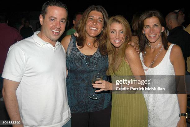 Rick Kahaner, ?, Stephanie Johnson and Mindy Greenblatt attend Cocktail Party With Steven Schonfeld Celebrating Mindy Greenblatt's Birthday at...