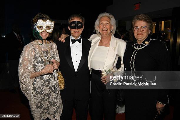 Betsy von Furstenberg, David Lewis, Iris Love and Anne Verducci attend CHRISTIE'S "BLACK and WHITE BALL" To Celebrate The Plaza Hotel Auction at...