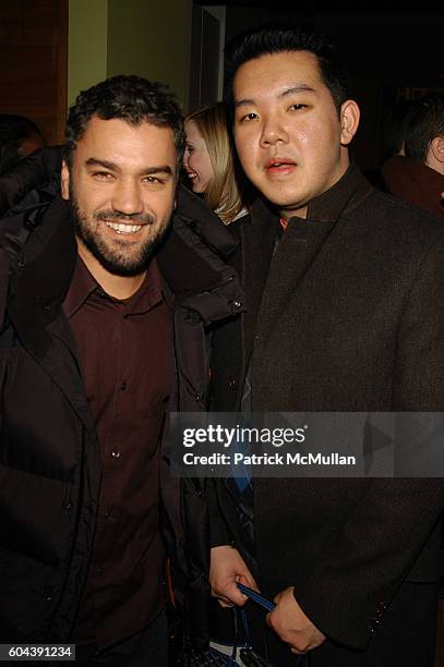 Edmundo Castillo and Jim Shi attend Saks Fifth Avenue and Margherita Maccapani Missoni host launch party for MISSONI womens fragrance at Saks Fifth...