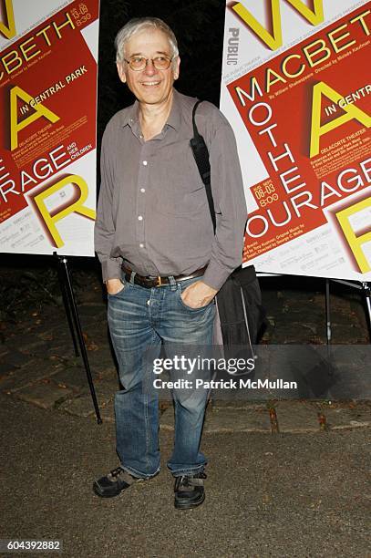 Austin Pendleton attends Shakespeare in the Park Presents "Mother Courage and Her Children" Opening Night Arrivals and After Party at Delacorte...