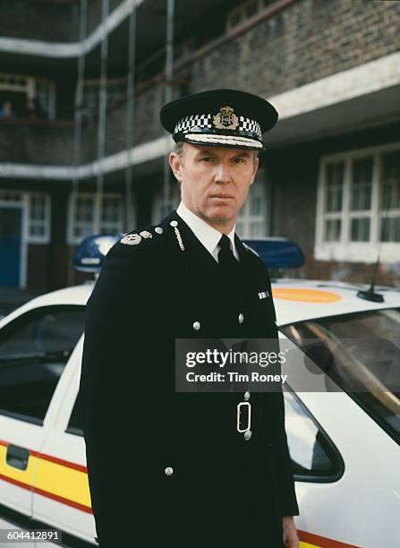 English actor Tim Piggott Smith as John Stafford, aka 'The Chief' in the ITV television crime drama series, UK, circa 1990.