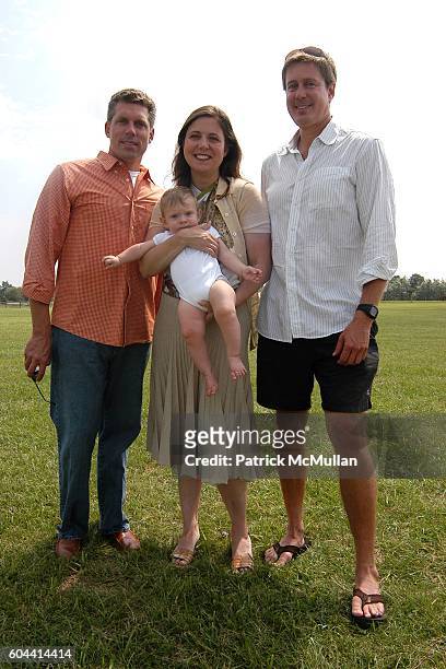 Art Ward, Baby Arthur Ward, Christina Steward- Ward and Chad Ritchie attend A Taste of Polo at the Hennessey Polo Cup II to Benefit the TerraNova...