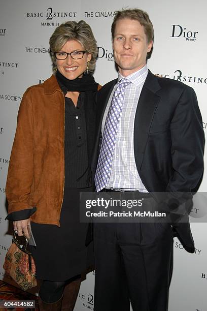 Ashleigh Banfield and Howard Gould attend THE CINEMA SOCIETY and DIOR BEAUTY present the Premiere of BASIC INSTINCT 2 at AMC Lincoln Center Theatre...