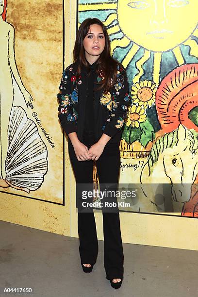 Singer Bea Miller attends the Alice + Olivia by Stacey Bendet Spring/Summer 2017 Presentation during New York Fashion Week September 2016 at Skylight...