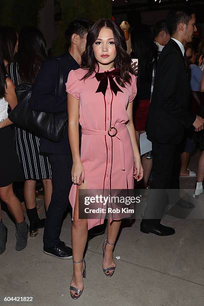 Kelli Berglund attends the Alice + Olivia by Stacey Bendet Spring/Summer 2017 Presentation during New York Fashion Week September 2016 at Skylight at...