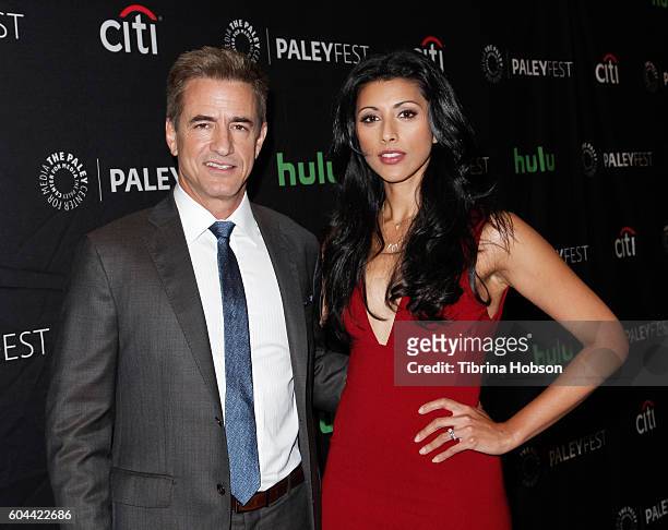 Dermot Mulroney and Reshma Shetty attend The Paley Center for Media's PaleyFest 2016 fall TV preview for CBS at The Paley Center for Media on...