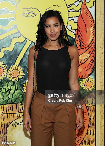 Actress Julissa Bermudez attends the Alice + Olivia by Stacey Bendet Spring/Summer 2017 Presentation during New York Fashion Week September 2016 at...