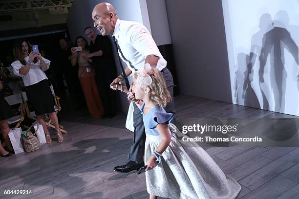 Raul Penaranda poses on the runway at Kia STYLE360 Hosts Raul Penaranda Spring 2017 Momentum Fashion Show on September 13, 2016 in New York City.