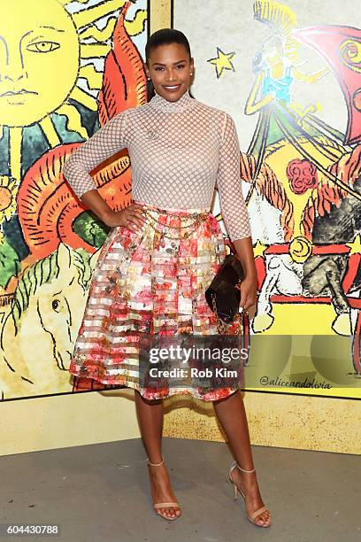 Cammy Crawford attends the Alice + Olivia by Stacey Bendet Spring/Summer 2017 Presentation during New York Fashion Week September 2016 at Skylight at...
