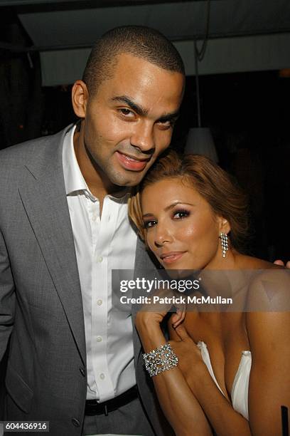 Tony Parker and Eva Longoria attend Entertainment Tonight and People Magazine Hosts Annual Emmy After Party-Inside at Mondrian on August 27, 2006.
