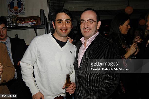 Alex Kelloff and ? attend Euan Rellie's Birthday at Les Deux Gamins on March 15, 2006 in New York City.