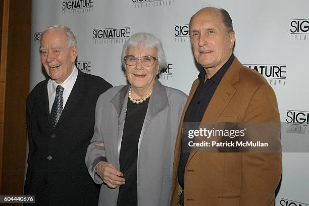 Horton Foote, Harper Lee and Robert Duvall attend Signature Theatre Company to Honor Horton Foote on the Eve of his 90th Birthday at Ritz Carlton on...