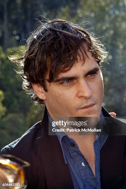 Joaquin Phoenix attends Manuel Cuevas & Joaquin Phoenix host luncheon to celebrate "Walk The Line" at The House of Flaunt on March 4, 2006 in Los...