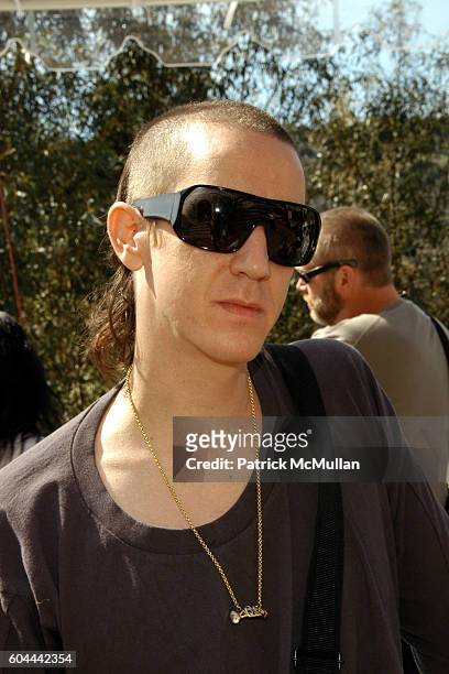 Jeremy Scott attends Manuel Cuevas & Joaquin Phoenix host luncheon to celebrate "Walk The Line" at The House of Flaunt on March 4, 2006 in Los...