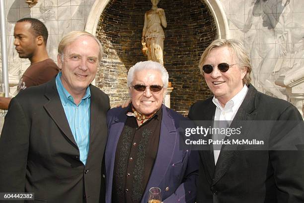 James Keach, Manuel Cuevas and Allen Tucker attend Manuel Cuevas & Joaquin Phoenix host luncheon to celebrate "Walk The Line" at The House of Flaunt...