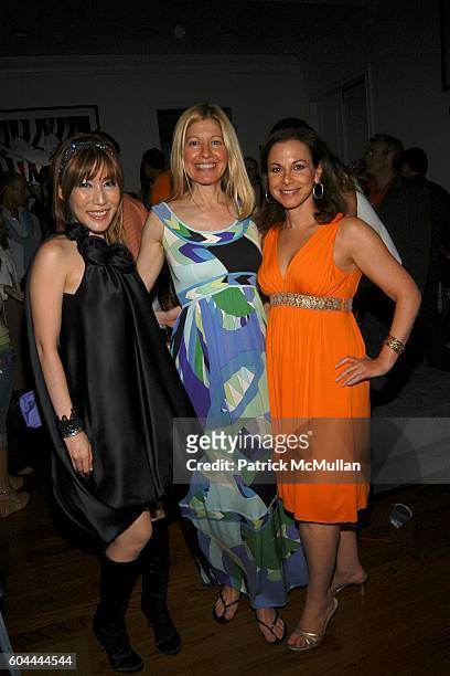 Sun, Alice Judelson and Bettina Zilkha attend SUN and Nicole Miller host Patrick McMullan's Birthday Party at Jaguar/Cain Estate on August 26, 2006...