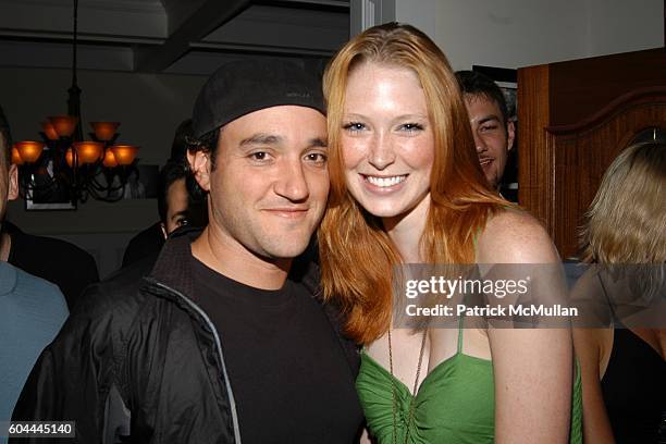 Gregg Bello and Alice Schumacher attend SUN and Nicole Miller host Patrick McMullan's Birthday Party at Jaguar/Cain Estate on August 26, 2006 in...