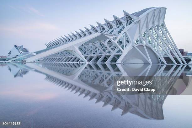 the city of arts and sciences in valencia, spain - valencia spain stock pictures, royalty-free photos & images