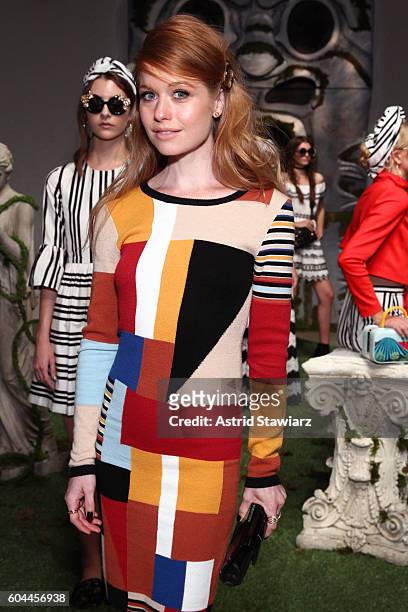 Actress Genevieve Angelson attends the Alice + Olivia by Stacey Bendet Spring/Summer 2017 Presentation during New York Fashion Week September 2016 at...
