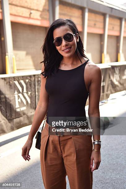 Julissa Bermudez attends the Alice + Olivia by Stacey Bendet Spring/Summer 2017 Presentation during New York fashion week at The Gallery, Skylight at...